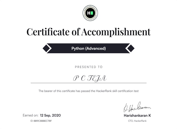 Achievement 8